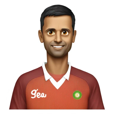 indian cricket player rahul dravid sticker