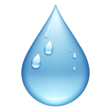 Una gota de agua blanca sticker