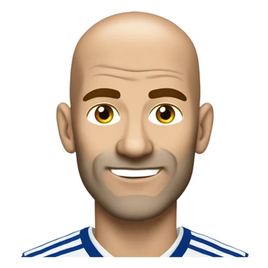 Zidane wearing Real Madrid top sticker