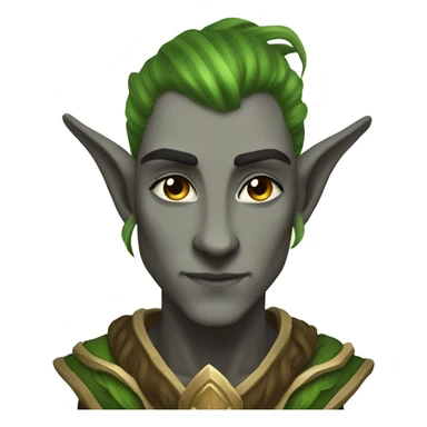 druid elf male wow sticker