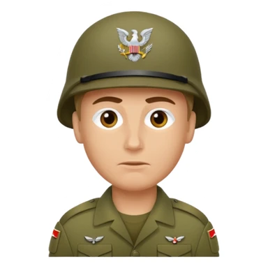 soldier without helmet sticker