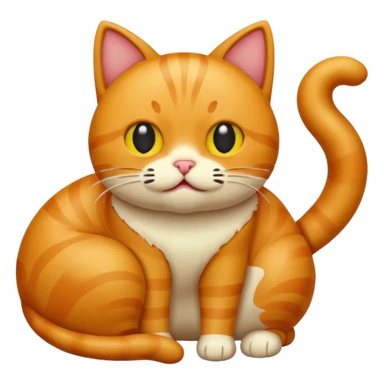 cat pooping icon sticker
