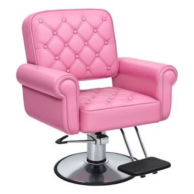 pink hairstylist chair sticker