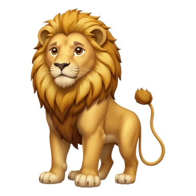 High resolution of   realistic full body lion without distorted , no extra hybrid sticker