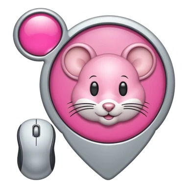 online booking icon (pink) + mouse pointer sticker