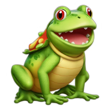if Bowser jr was a frog sticker