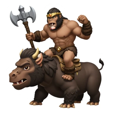 king kong on hog rider clash of clans sticker