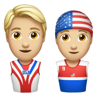 Russia versus USA sticker