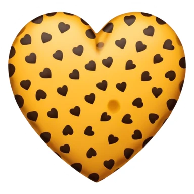 Heart but cheetah print  sticker