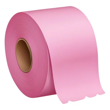 pink toilet paper  sticker