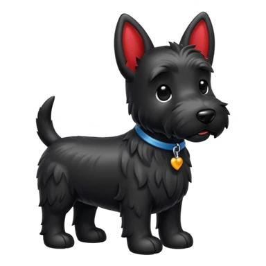 Scottie dog emoji sticker