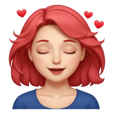 The woman looks like she's falling in love. sticker