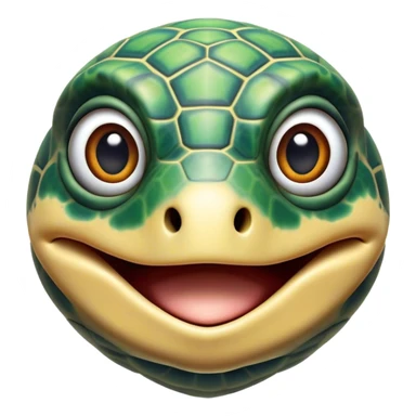 Cinematic Realistic Comical Sea Turtle Portrait Emoji, Head tilted dramatically with an exaggeratedly amused expression, featuring a robust, intricately patterned shell and wide, expressive eyes filled with playful disbelief, rendered with vibrant, lifelike detail and natural coastal light; high shine, dramatic yet playful, styled with an air of cheeky marine mischief, soft glowing outline, capturing the essence of a spirited and over‐the‐top sea turtle that looks ready to bob its way into viral fame! sticker