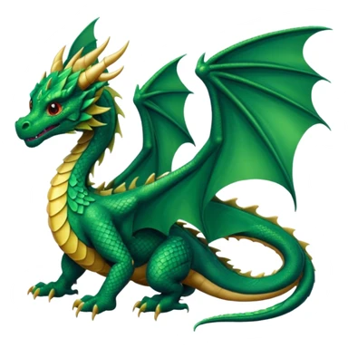 Dragon with wings sticker