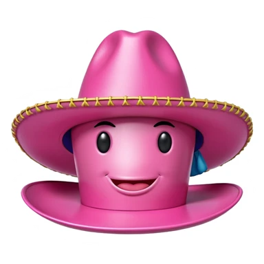 jeff koons pink spam sombrero sculpture  sticker