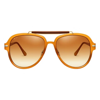 Retro oversized 70s sunglasses with large tinted lenses and thick frames, aviator style sticker