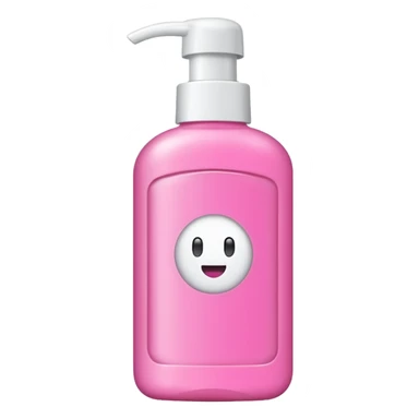 shampoo bottle in pink colour sticker