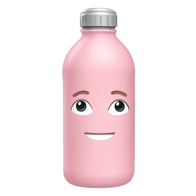 Light pink water bottle sticker