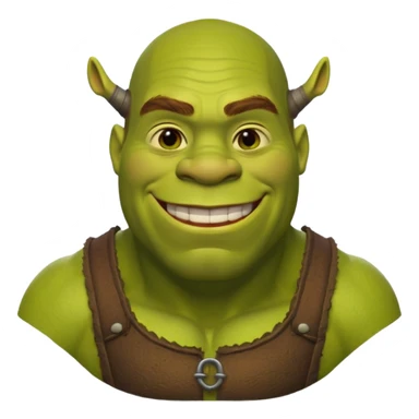 Полуголый шрек  sticker