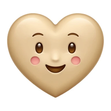 Please make a beige heart emoji which can i use in the text on IG sticker