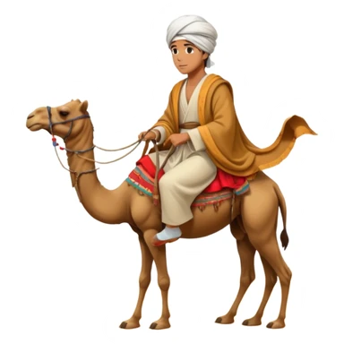 Desert Nomad Traveler with camel sticker