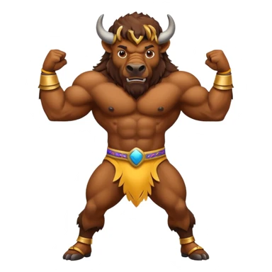 bison qui danse le rock sticker