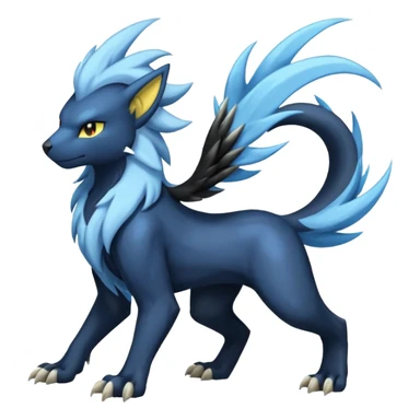 Luxray-Manectric-Absol-fusion, full body sticker