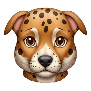 Brown catahoula leopard dog  sticker