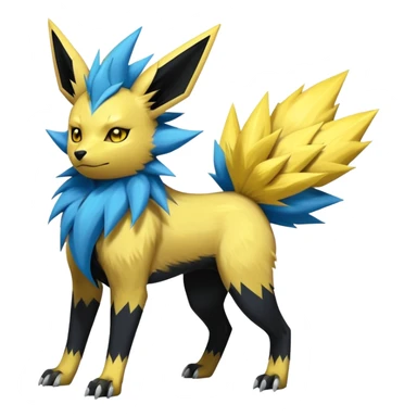 Jolteon-Luxray-Manectric-Fakémon-hybrid-creature (full body)  sticker