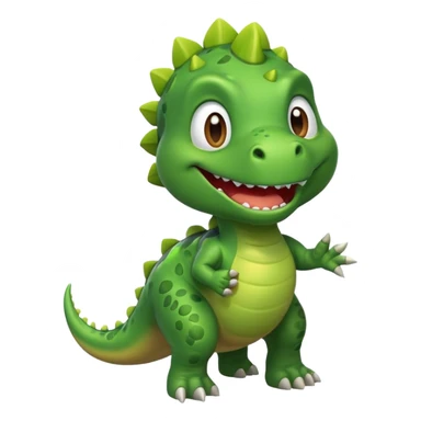 Farting dinosaur sticker