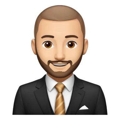 karim benzema in suit and tie sticker