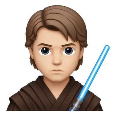 Anakin skywalker avec sabre laser sticker