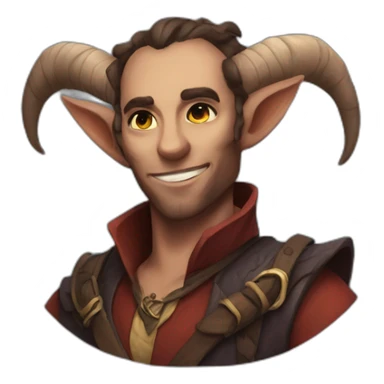 Tiefling bard sticker