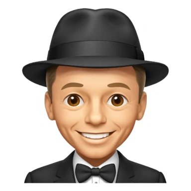 Frank sinatra emoji showing some data anlytics sticker