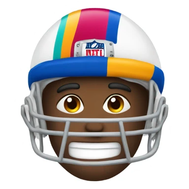 football with a hat sticker