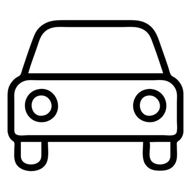 glassmorphism car icon, subtle gradients, glowing edges, icon style sticker