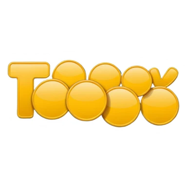 Discord custom emoji, 1:1.
Pop rounded font text "Thank You".
Single color, flat design.
Only simple circles around it.
No hearts, no stars, no sparkles.
High contrast, readable at small size.
 sticker