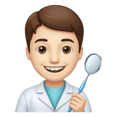 generate a dentist emoji that treats teeth sticker