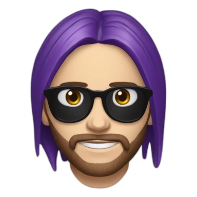Jared Leto eggplant sticker