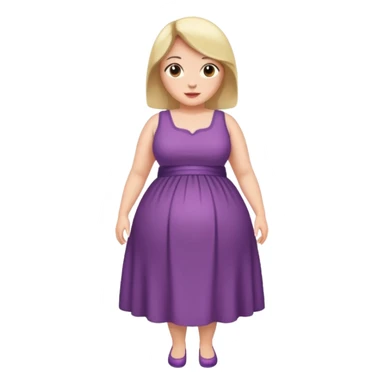 A woman with a big belly sticker