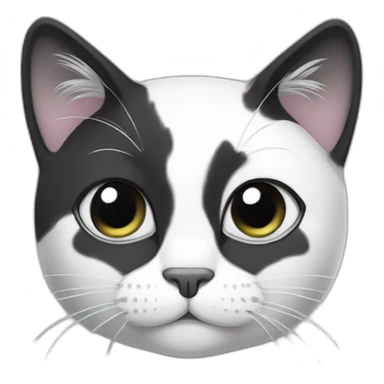 B&W cat sticker