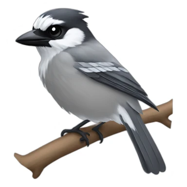 grey jay canada, twitter emoji style sticker
