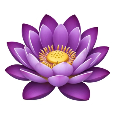purple flower like a lotus sticker