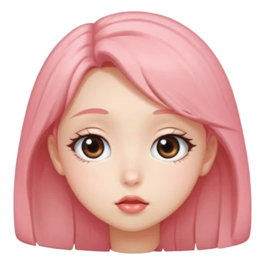 Kissy face anime style sticker