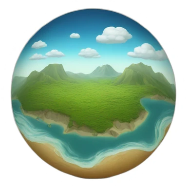 Main enveloppe la terre sticker