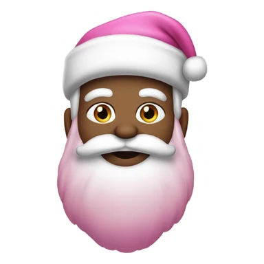Pink Santa claus sticker