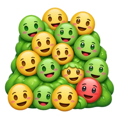 All the gross emojis combined sticker