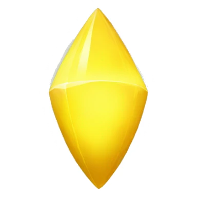 a glowing pure yellow space artifact sticker