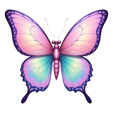 Pink Fairy Garden Butterfly sticker