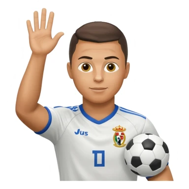 Ronaldo doing the « calma » sticker